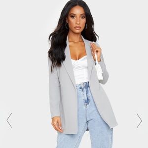 Grey Longline Blazer